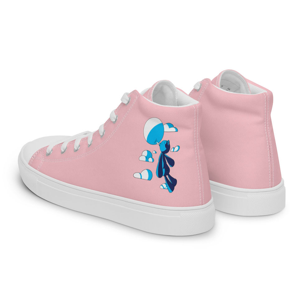 Thumbnail: BlueBerry Men’s high top canvas shoes