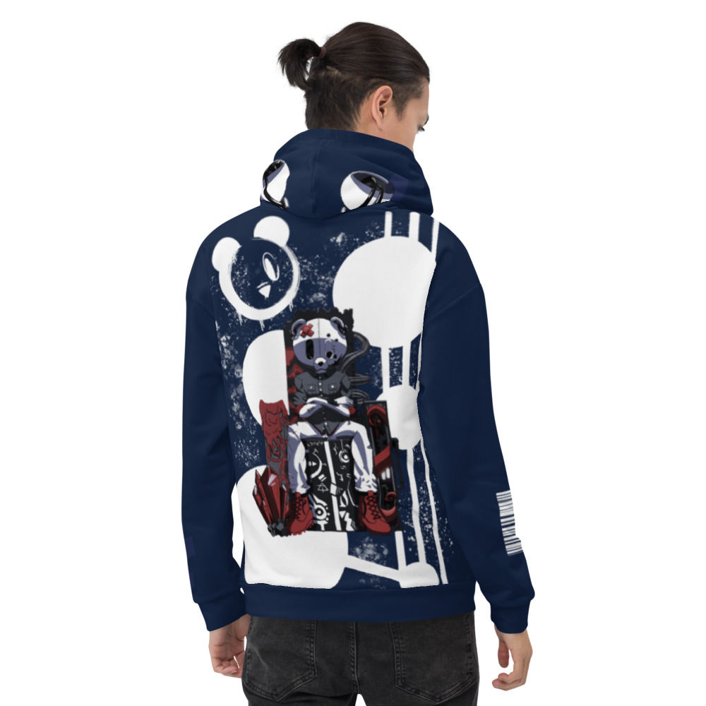 Daichi Navy All-Over Print Unisex Hoodie