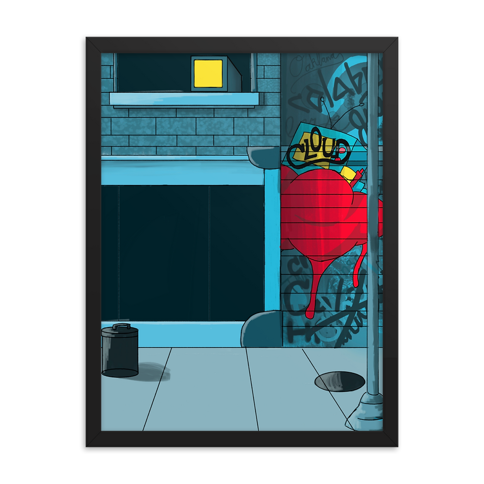 Thumbnail: Cloud Framed poster