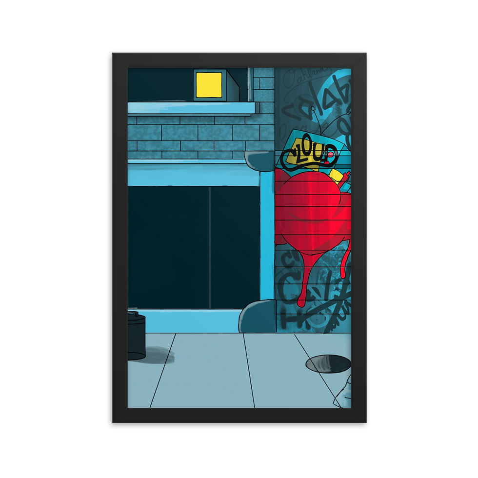 Thumbnail: Cloud Framed poster