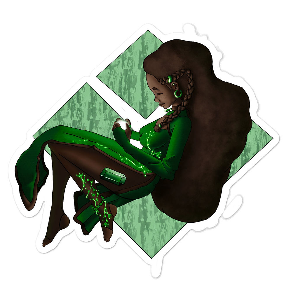Thumbnail: Emerald Bubble-free stickers