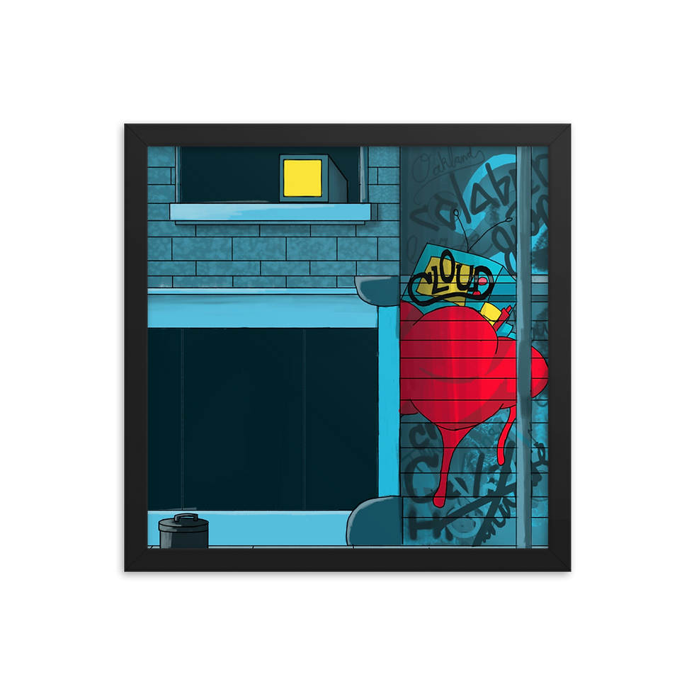 Thumbnail: Cloud Framed poster