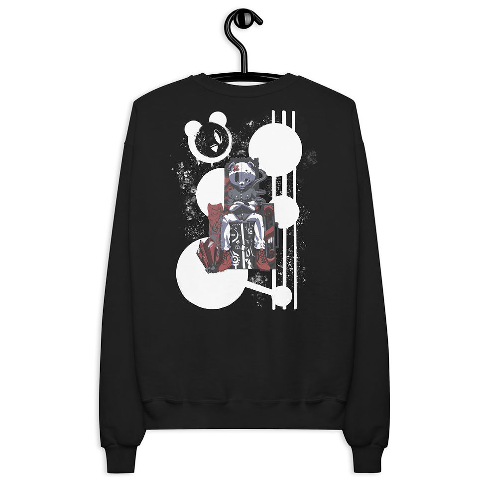 Thumbnail: Daichi Black Unisex fleece sweatshirt 