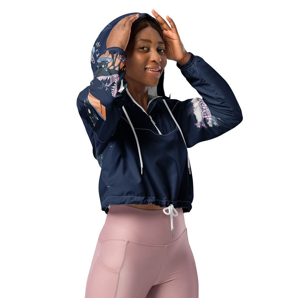 Thumbnail: Daichi Adventures (Dark) Women’s cropped windbreaker 
