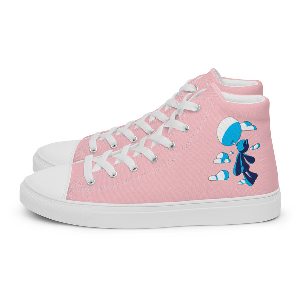 Thumbnail: BlueBerry Men’s high top canvas shoes