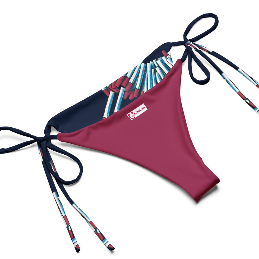 Thumbnail: Gamora All-over print recycled string bikini