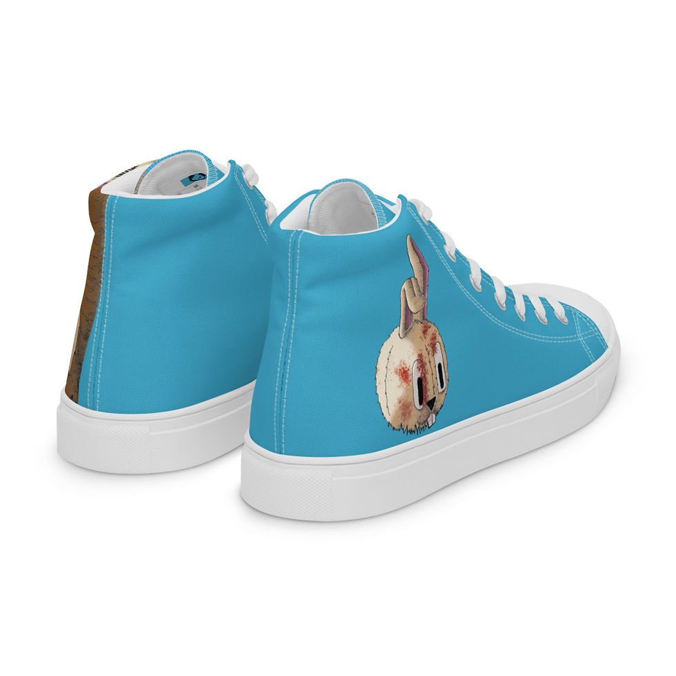 Thumbnail: BunnyMan's Men’s high top canvas shoes