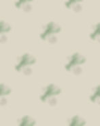 Jade-green lobster motif on stone background from Little Lobbos wallpaper.