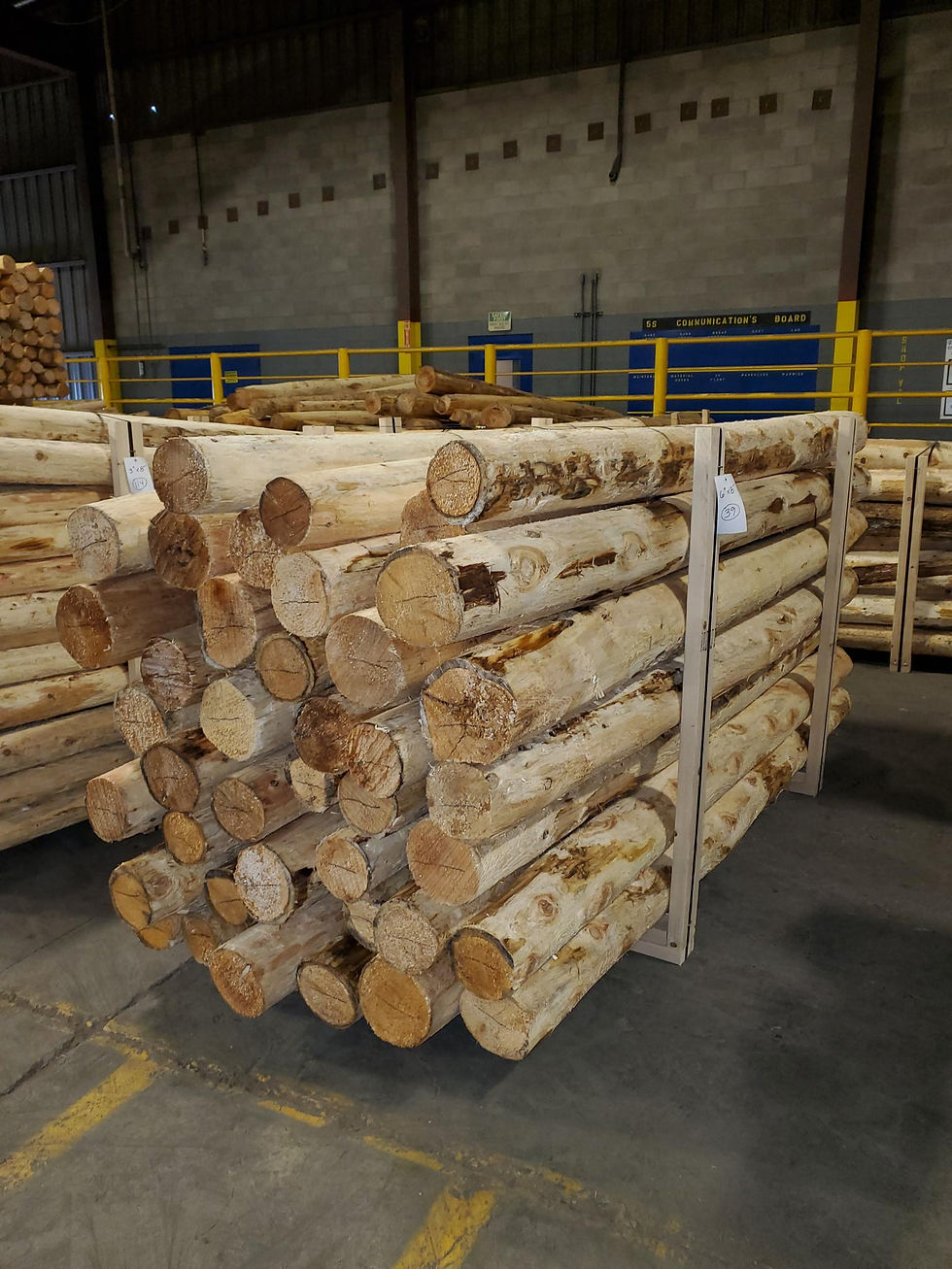 6" Peeled Cedar Fence Post CI Forest Products