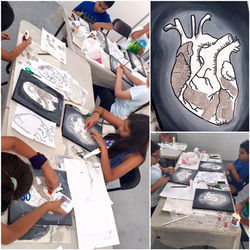 working on a project