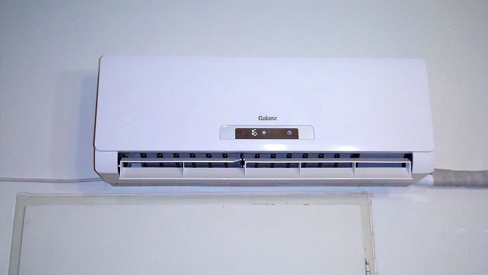 Indoor part of a ductless split-type air conditioner