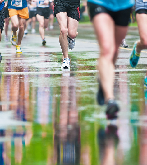 Los corredores de maratón
