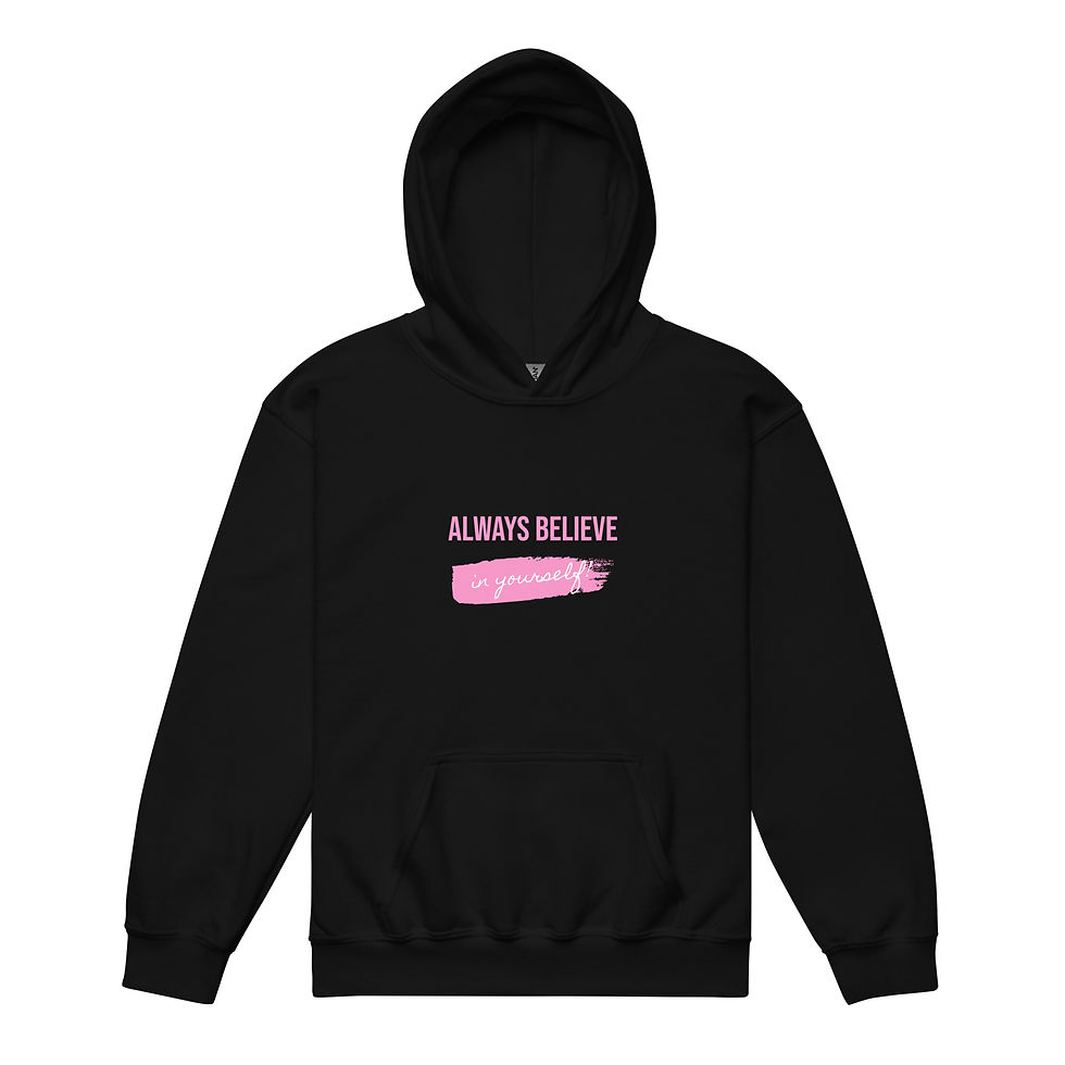 Thumbnail: Youth hoodie - Always Believe in Yourself!