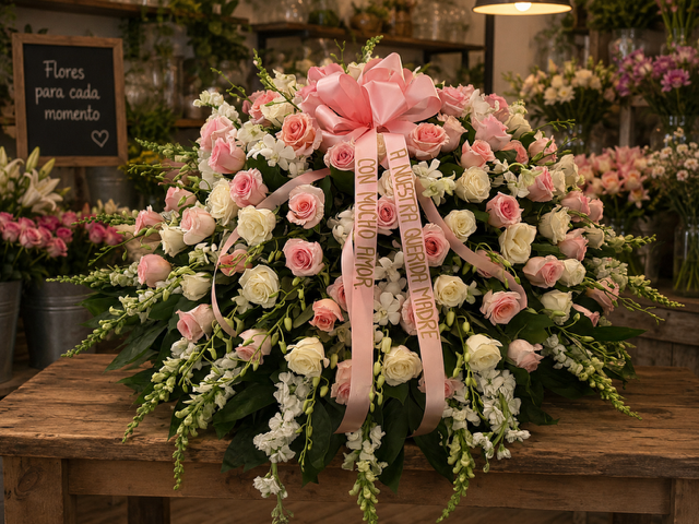 White And LPink Casket