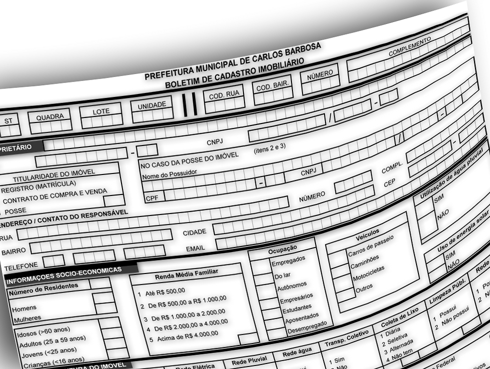 Boletim de Cadastro Imobiliário