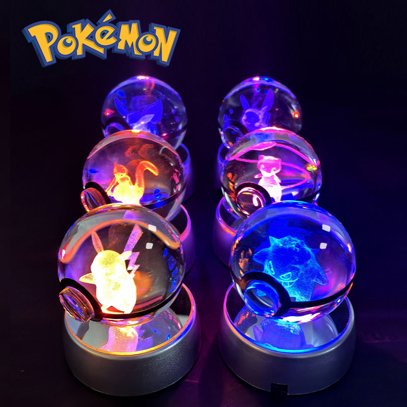 Thumbnail: Master Trainer Series: 3D Laser-Etched Crystal Pokéball LED Lamp