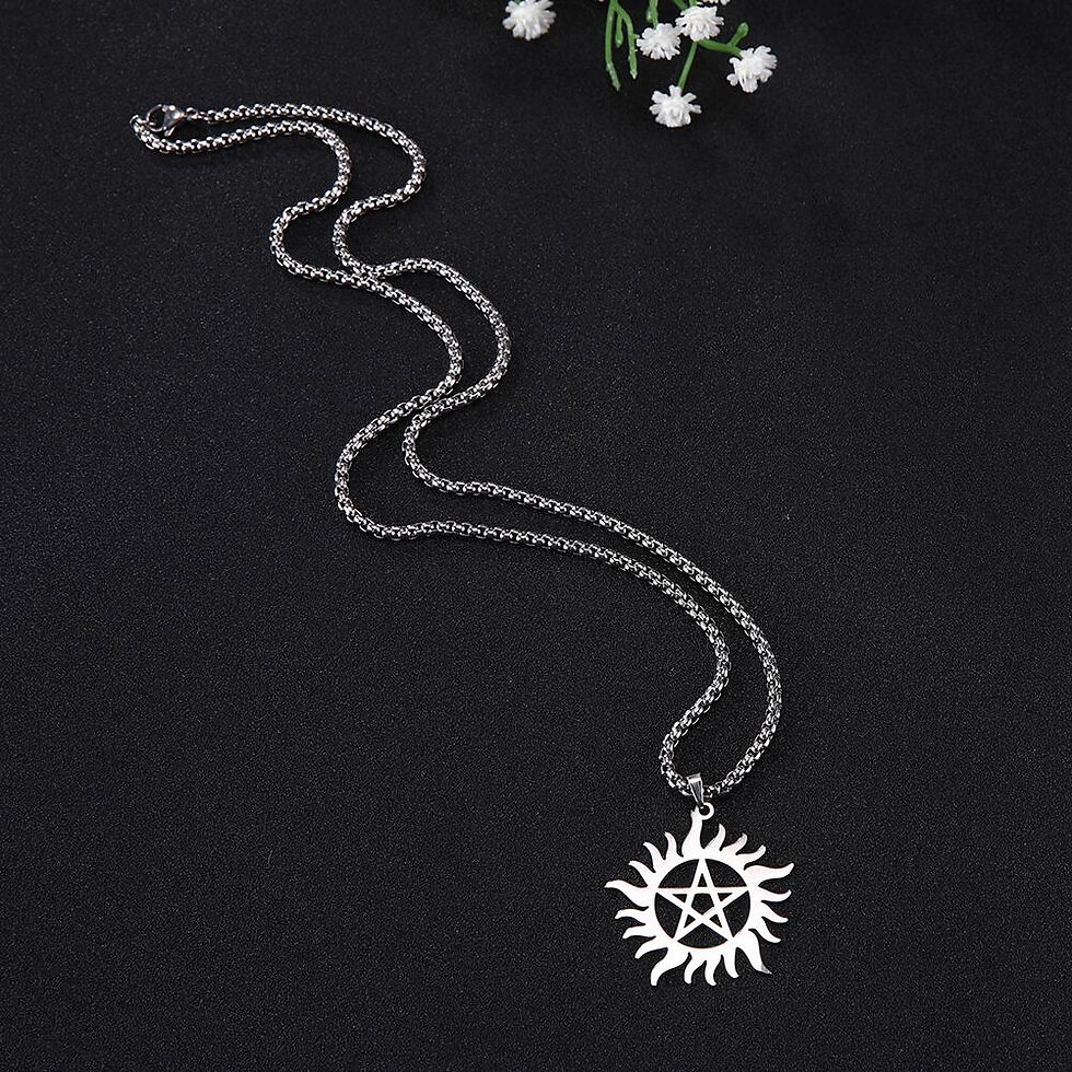 Thumbnail: Anti-Possession Symbol Pendant: Stainless Steel Hunter’s Amulet