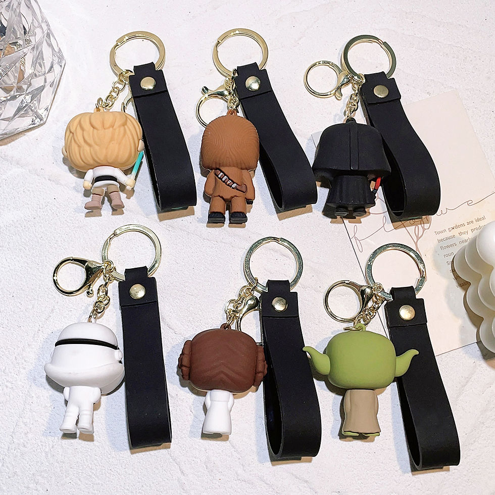 Thumbnail: Galactic Charm: Dark Side Chibi Keychain & Bag Accessory