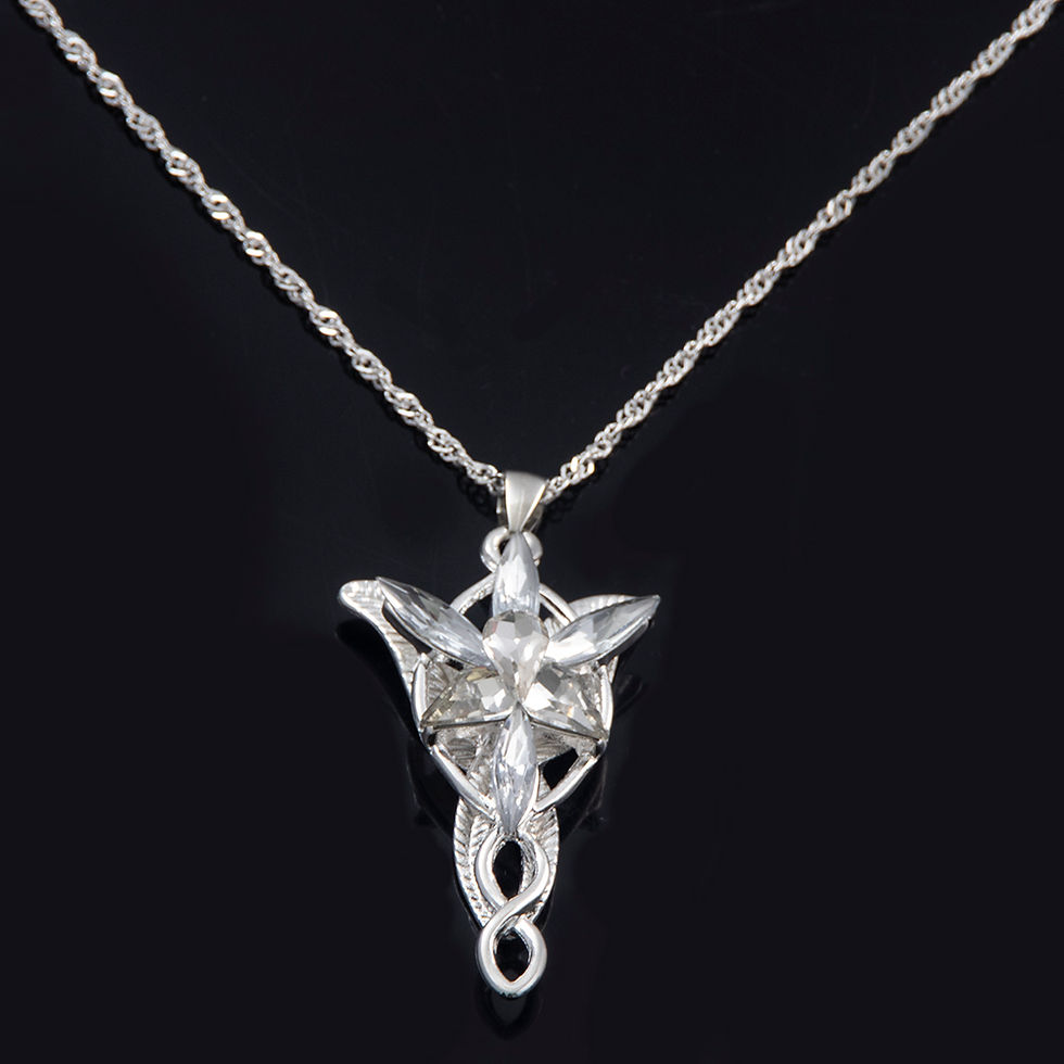 Thumbnail: Arwen’s Evenstar Sterling Silver Replica Necklace