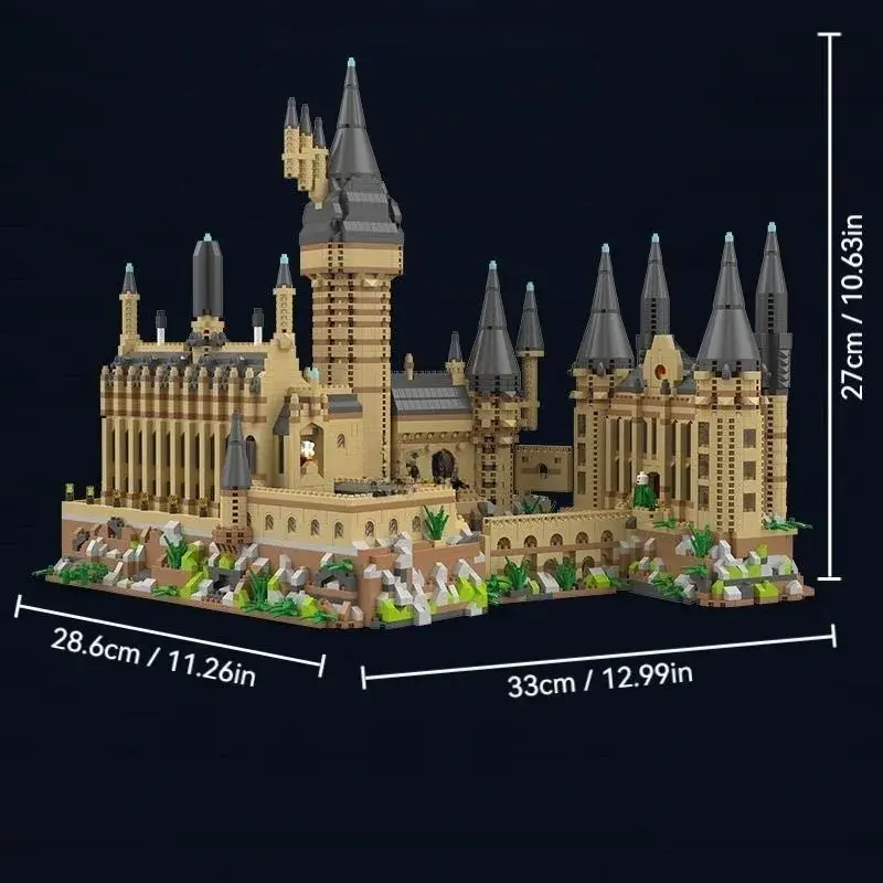 Thumbnail: Hogwarts Castle Micro Building  Piece Magic Architecture Display Model