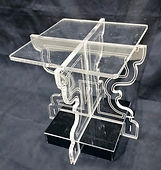 Custom acrylic coffe table clear for homes