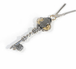 Key Necklace / キーネックレス/K18YG/ SV925/Diamond