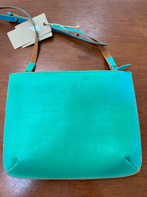 Thumbnail: Most Wanted America- "Teal Leather Crossbody Purse"