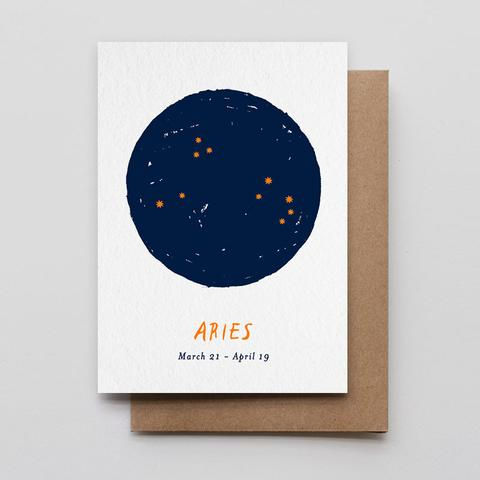Hammerpress - Aries Star Sign Card
