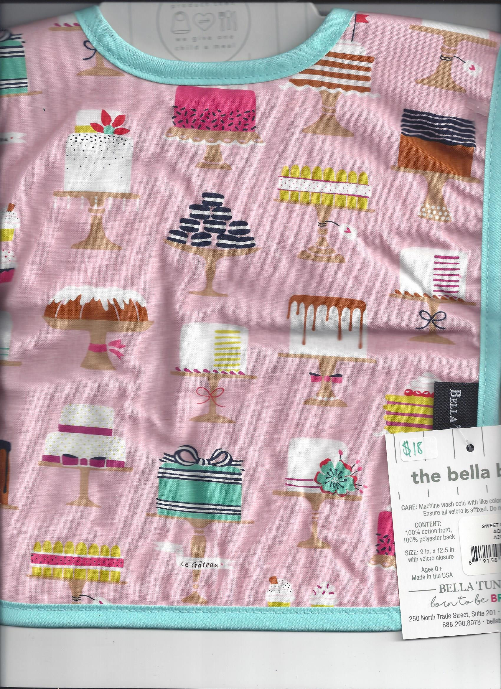 Bella Tunno- "The Bella Bib" "Sweet Cakes" bib