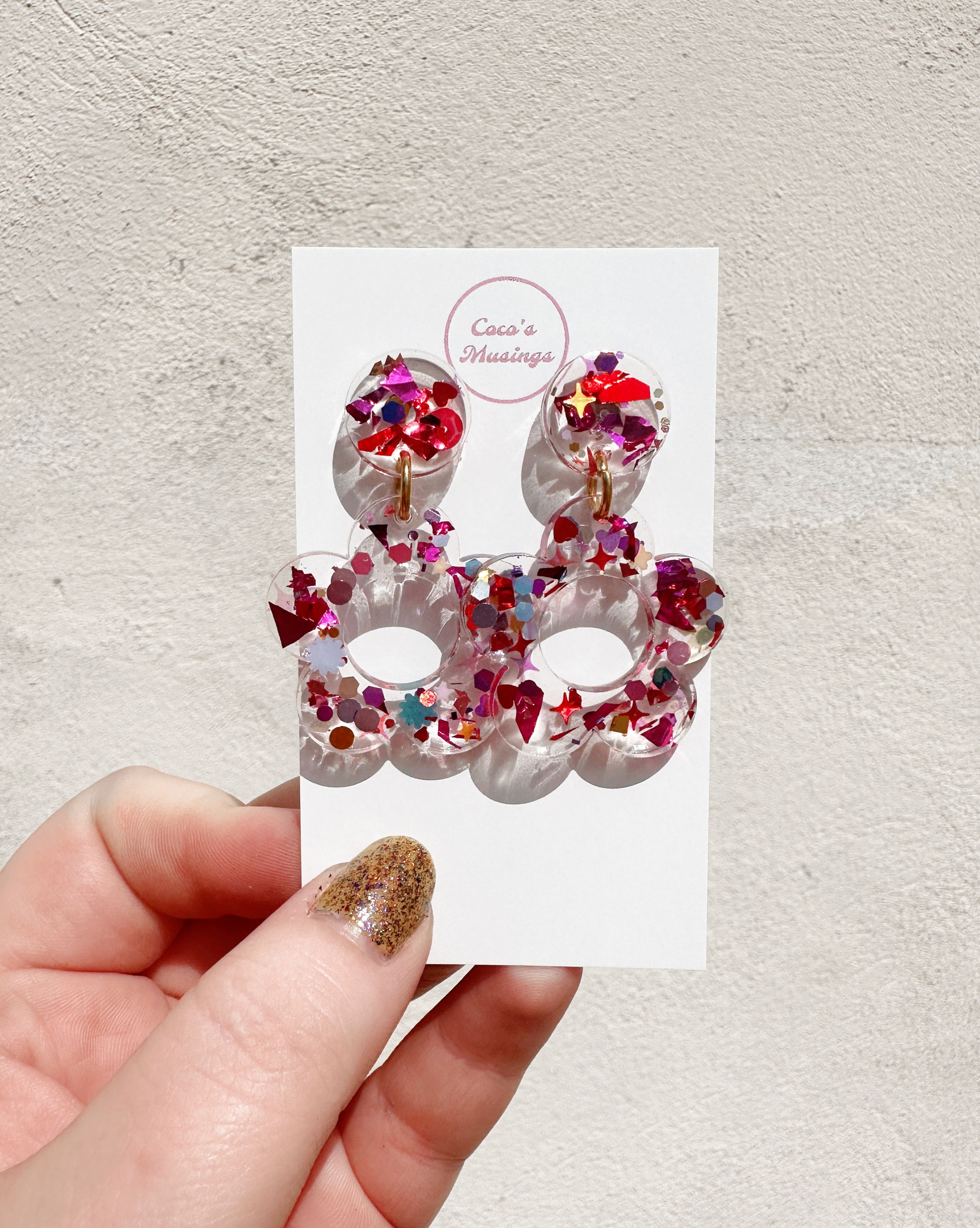Coco's Musings-Kaleidoscope Hyo Jin Flower Earrings