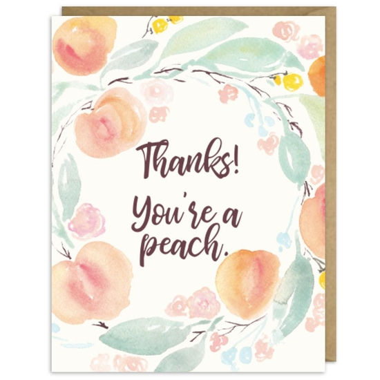 Second Story - "Thanks! You're A Peach " Card