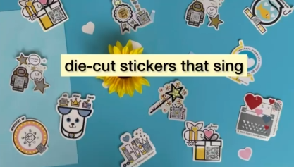 Thumbnail: Smile Songs - Grow Floral Sticker: Musical Sticker