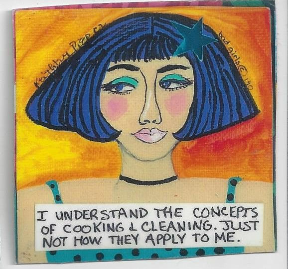 Bad Girl Art- " I understand the concepts..." magnet