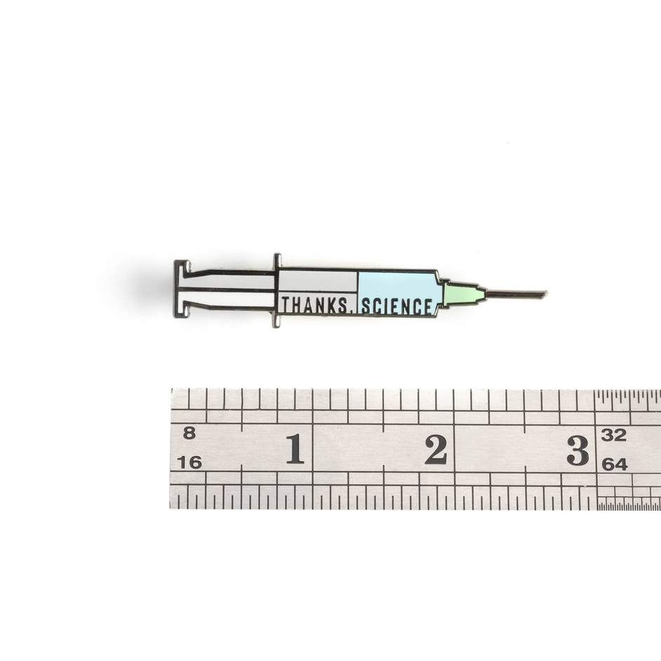Thumbnail: Dissent Pins - Thanks, Science Syringe Pin