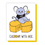 Thumbnail: Kiss And Punch -"Cheddar With Age" Mouse Letterpress Birthday Card