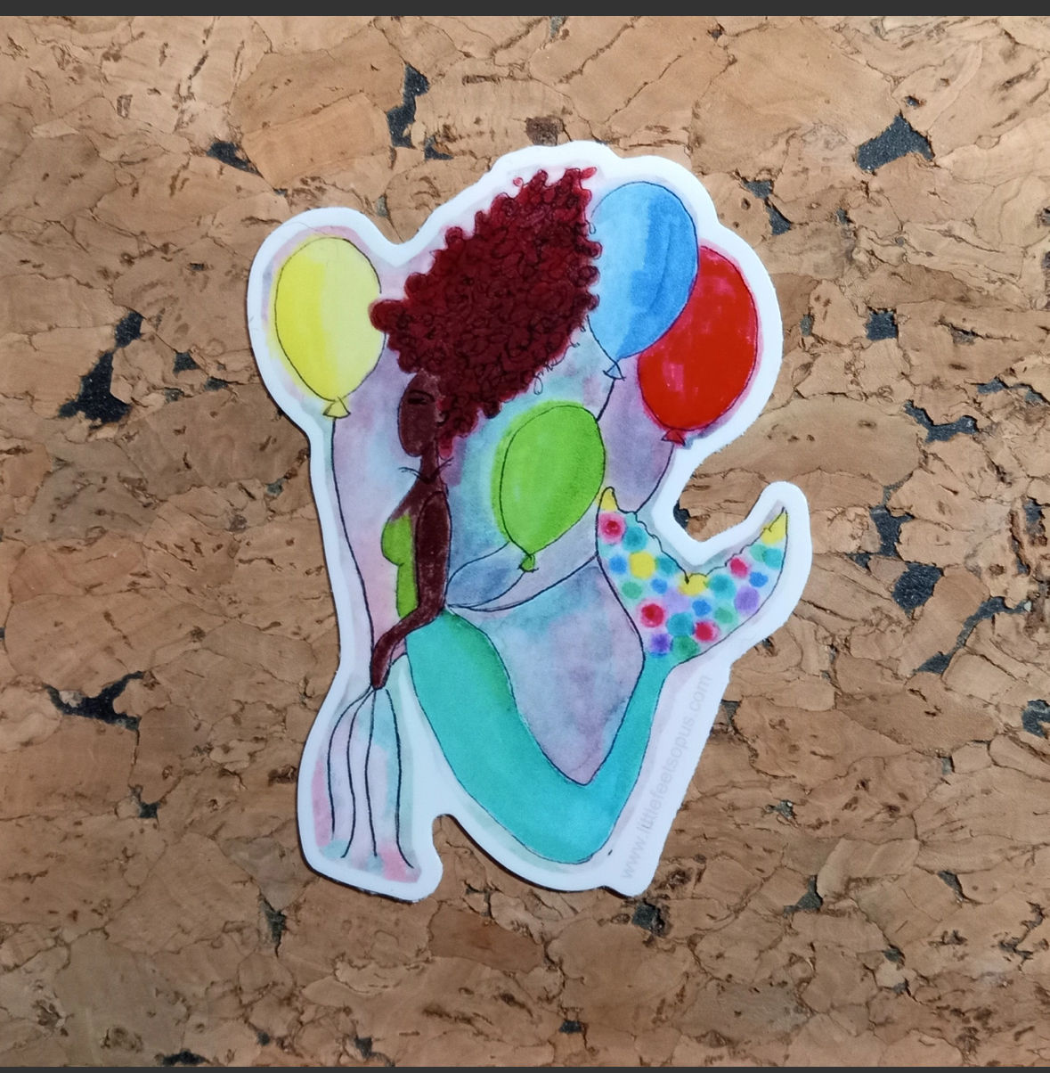Little Feet's Opus-Mermaid Balloon-Stickers