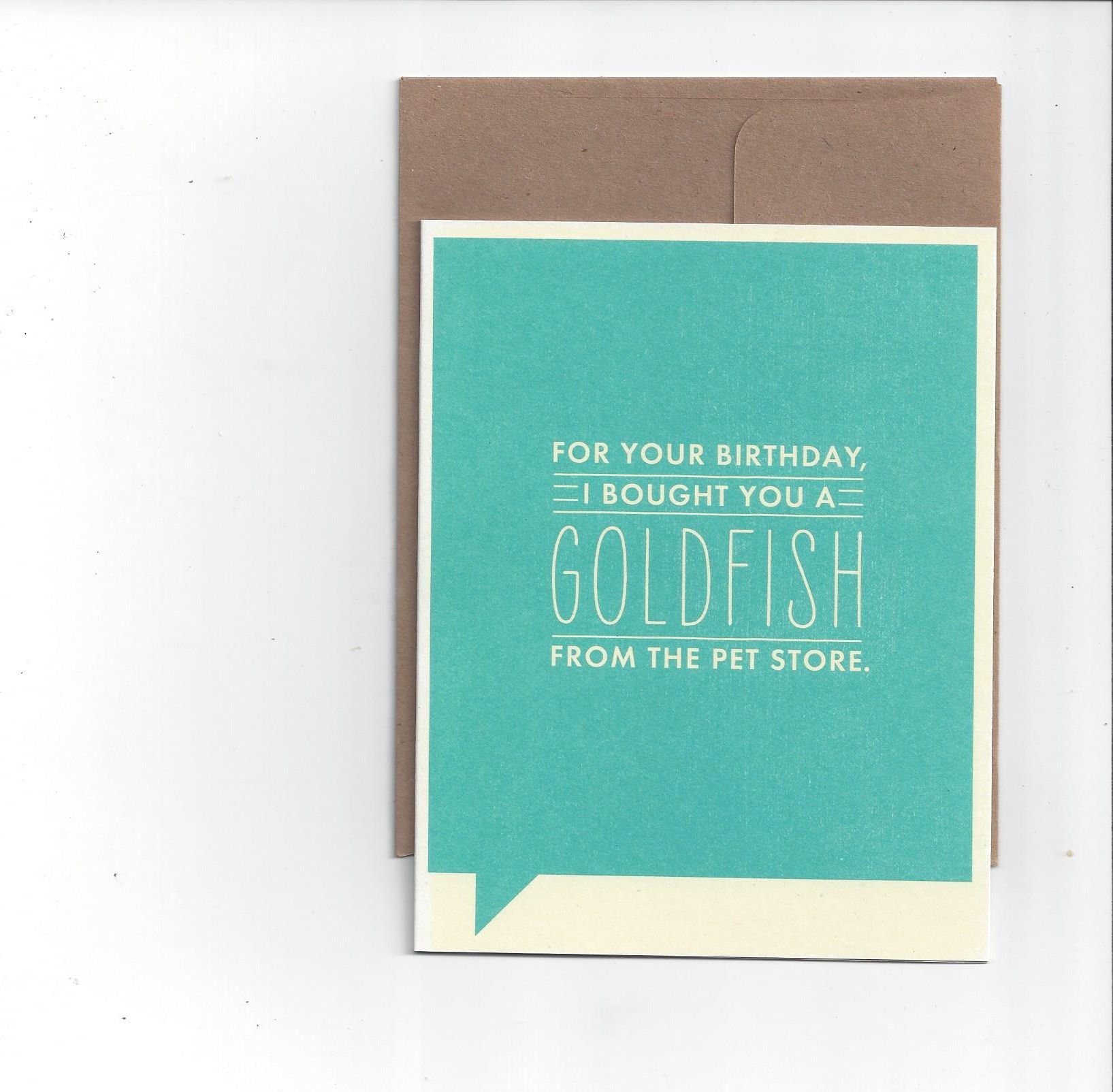 Frank & Funny - Birthday Goldfish Card