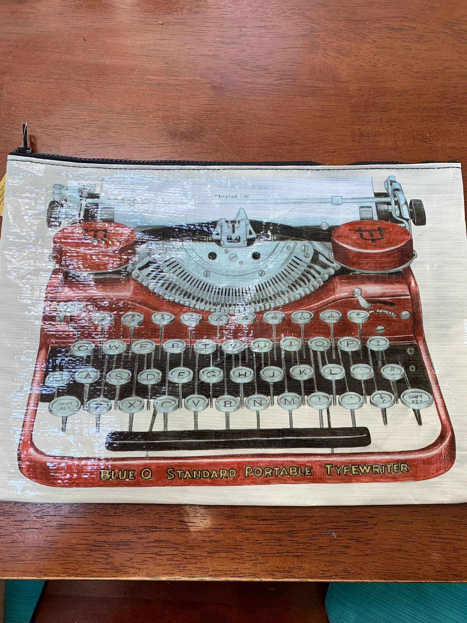 Blue Q - Typewriter Zipper Pouch