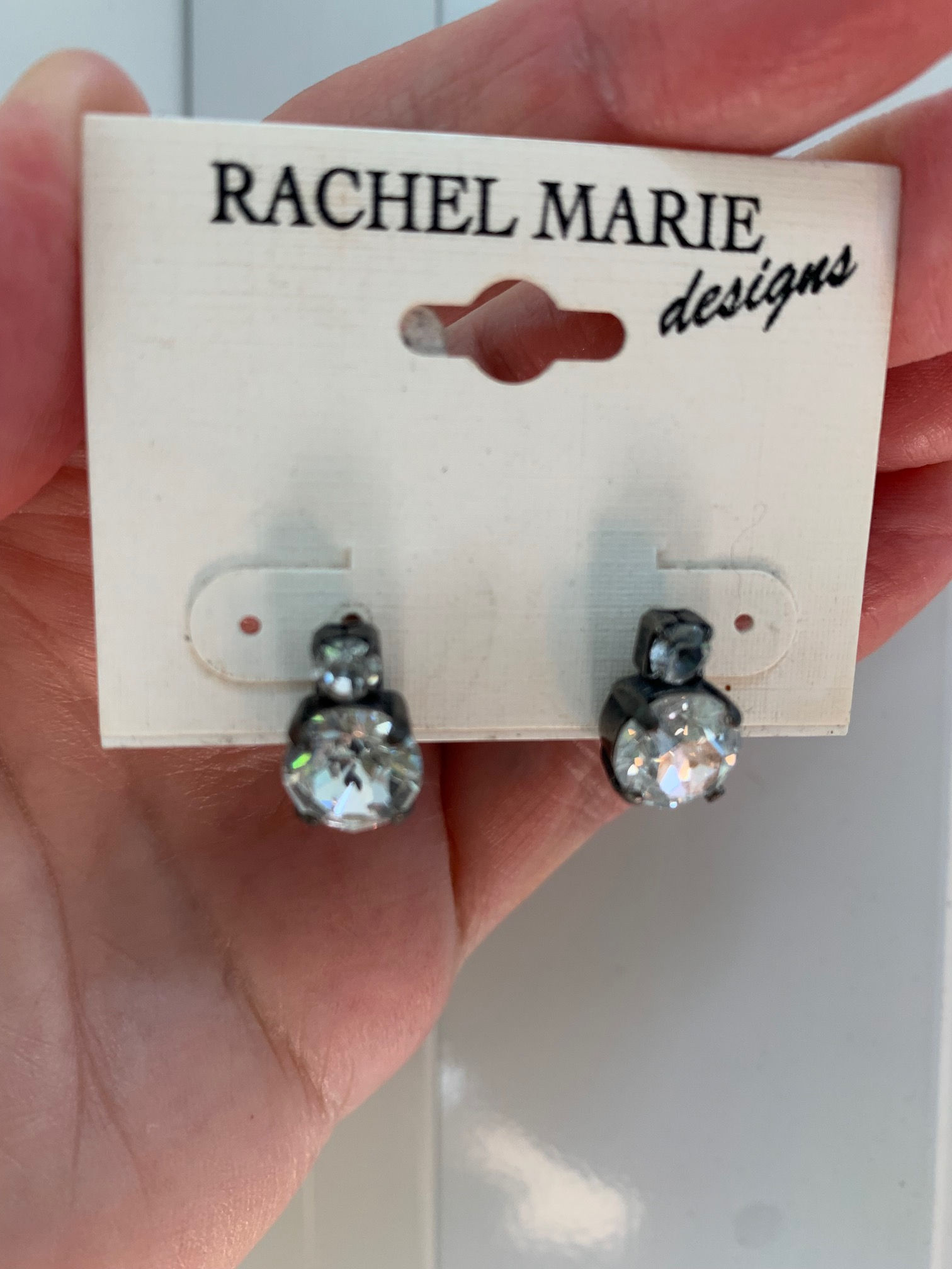Rachel Marie Designs- "Double Crystal Post Earrings"
