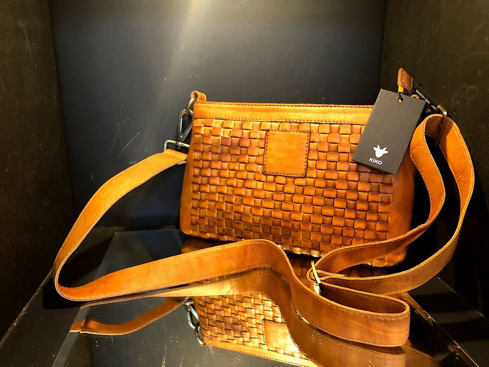 Thumbnail: Kiko Leather - Tan Weaved Crossbody