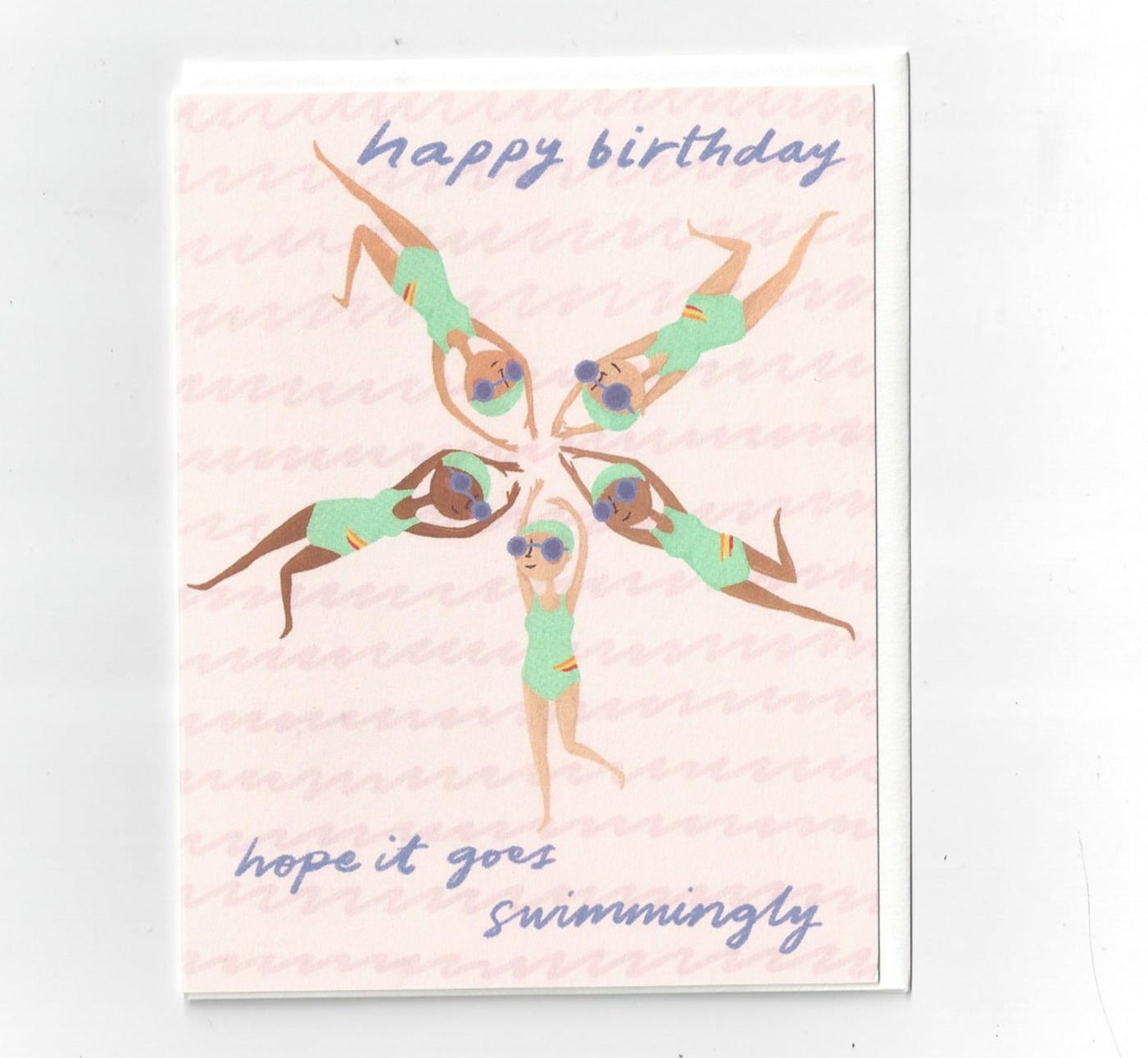 Pencil Joy - Synchronized Swimming Birthday Card