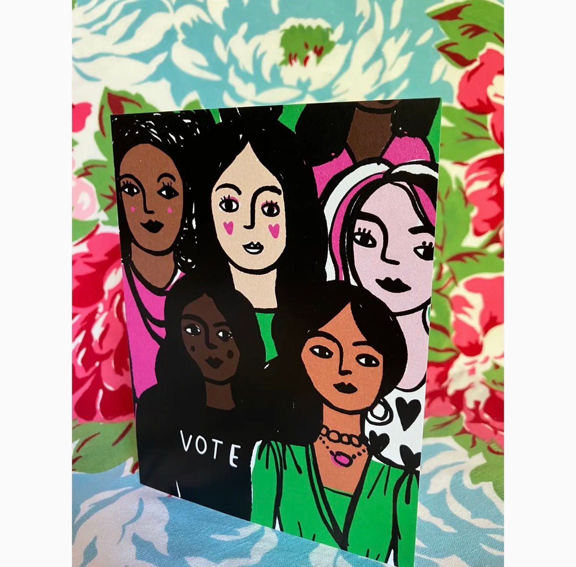 Colleen Harrington Studio-"VOTE" greeting card art