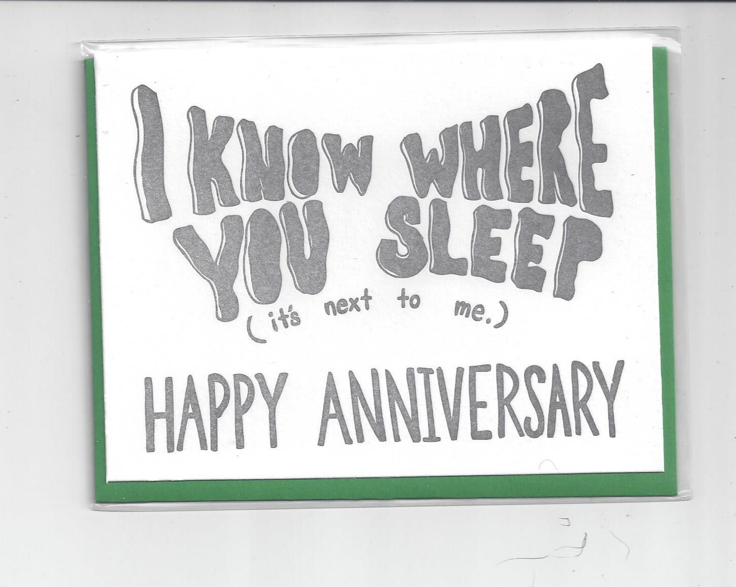 Papa Llama -I Know Where You Sleep Anniversary Card