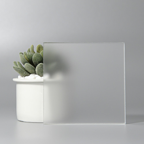 Low Iron Acid Etched Glass Synergraphic Design