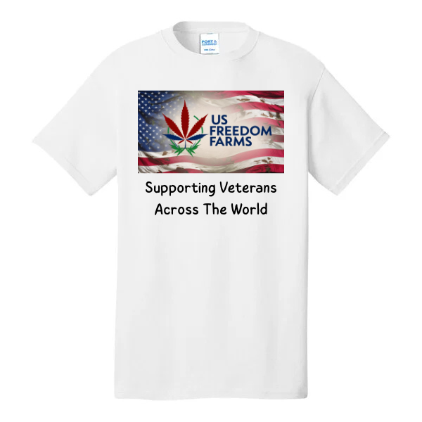 Crew T-Shirt with US Freedom Farms Logo - Alternate Version
