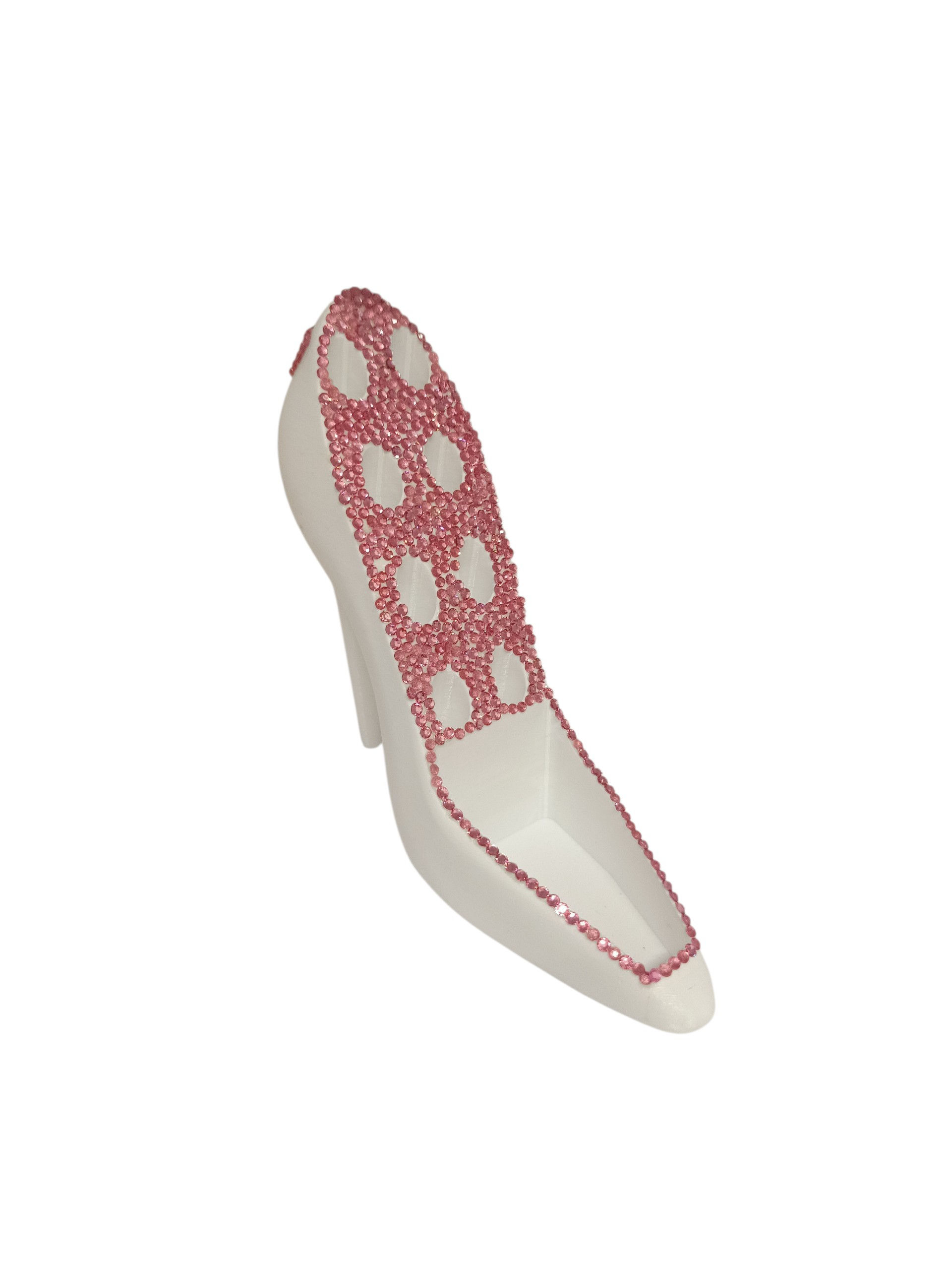 Porte pinceau escarpin blanc et rose ( pas de résine)