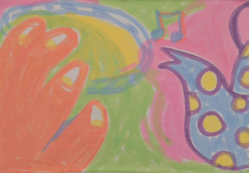 'The Kettles Boiled!'
A1, Paint Stick on Paper