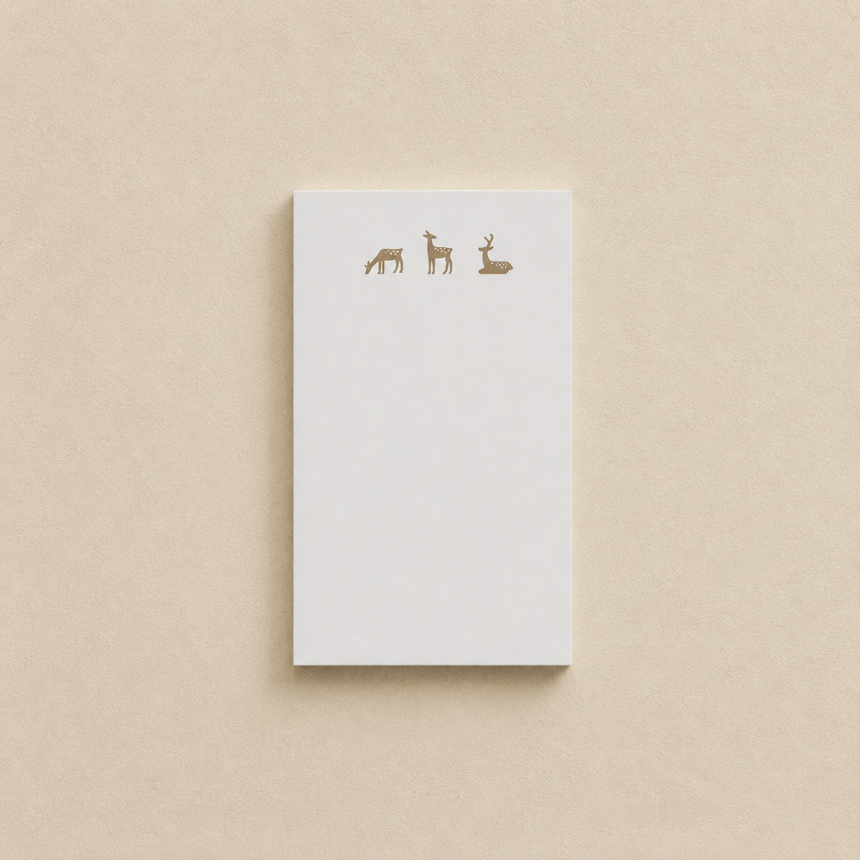 Mini Notepad - Gold Deer