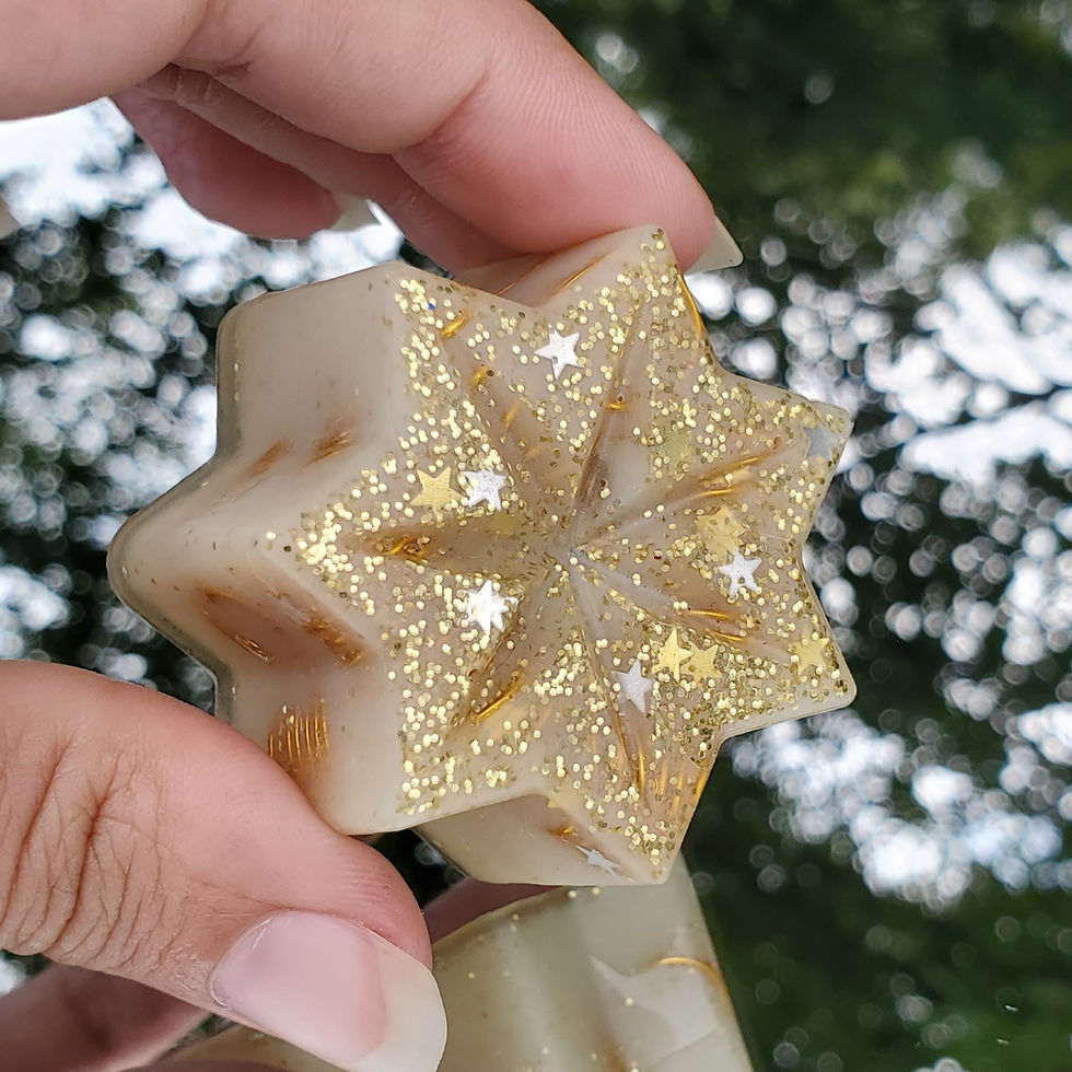 Milky Sparkle Star Orgonite