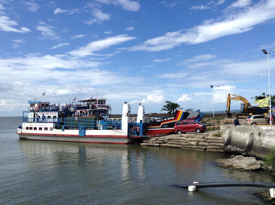 サンホルヘのフェリー乗り場